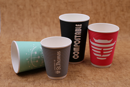PLA corrugated cup