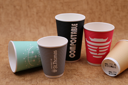 PLA corrugated cup