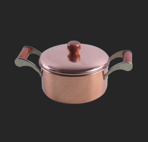 Copper pot with side-handles