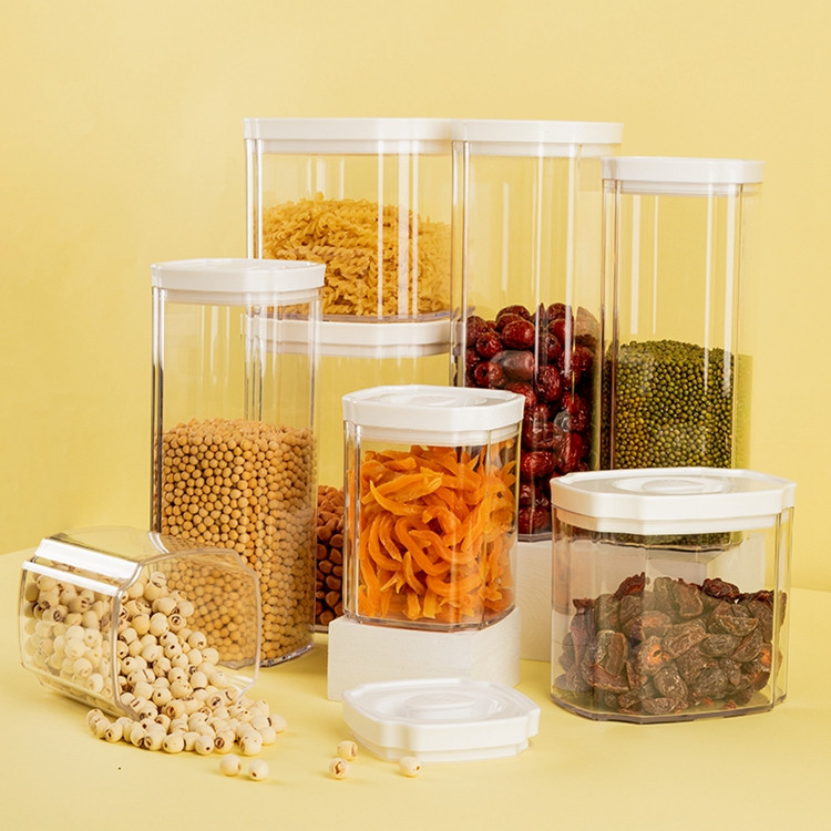 Kitchen Food Storage Containers Air Tight Jar Set for Bulk Cereals