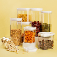 Best selling Food Safe Airtight Kitchen & Pantry Organization Bulk Pladtic Food lock Cereal Storage Containers Set