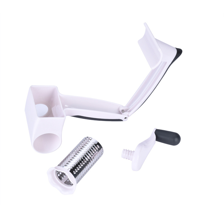 Hot selling Kitchen Manual Vegetable Rotary Drum Grater Stainless Steel Hand Mini Cheese Butter Grater