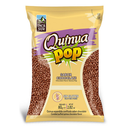 Chocolate Flavor Puffed Quinoa. INCASUR