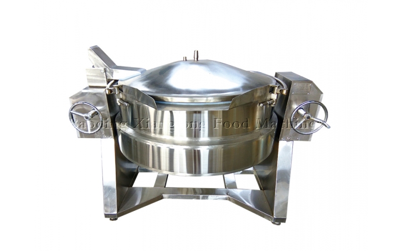 Manual Tiltable Pressure Cooking Pot With Cover(Heat Transfer Oil)