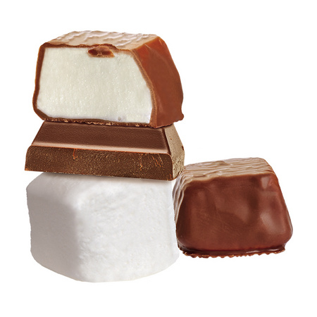 Chocolate coated marshmallows