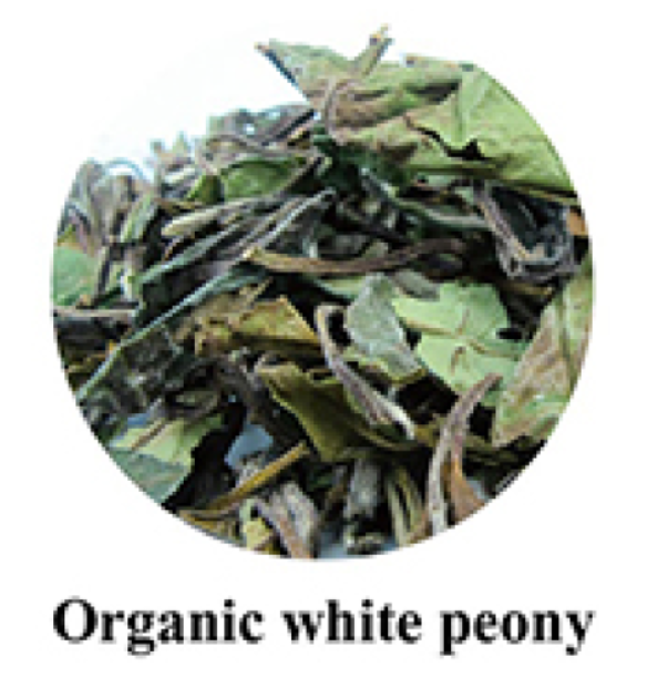 Organic white peony
