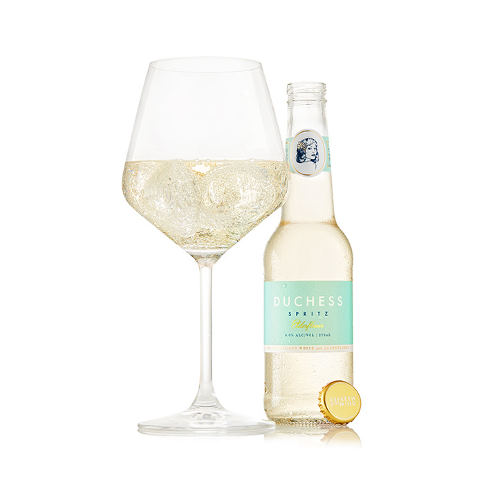 The Duchess Elderflower White Non-Alcoholic Wine Spritz, Case of 24