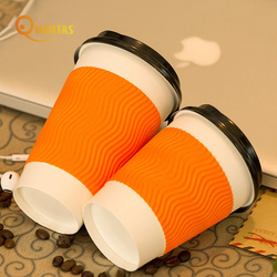 Factory spot disposable corrugated cup milk tea coffee cup thickened hot drink cup with lid