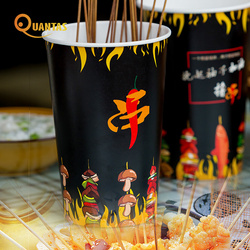 Factory spot disposable takeout drum drum packaging drum packaging paper drum drum string cup