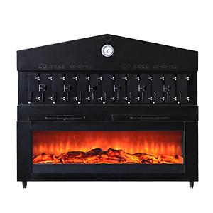 Charcoal fire fish oven 6