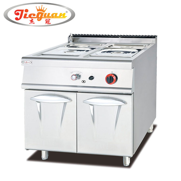 gas bain marie with cabinet