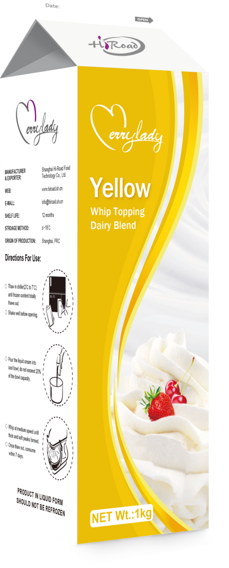 MERRYLADY YELLOW WHIP TOPPING DAIRY BLEND