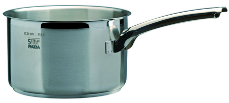 PIAZZA Stainless Steel 1 Handle Deep Cookpot - 5 Stars Collection - diametre 20 cm