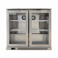 2 DOORS BEER REFRIGERATOR WITH STAINLESS STEEL