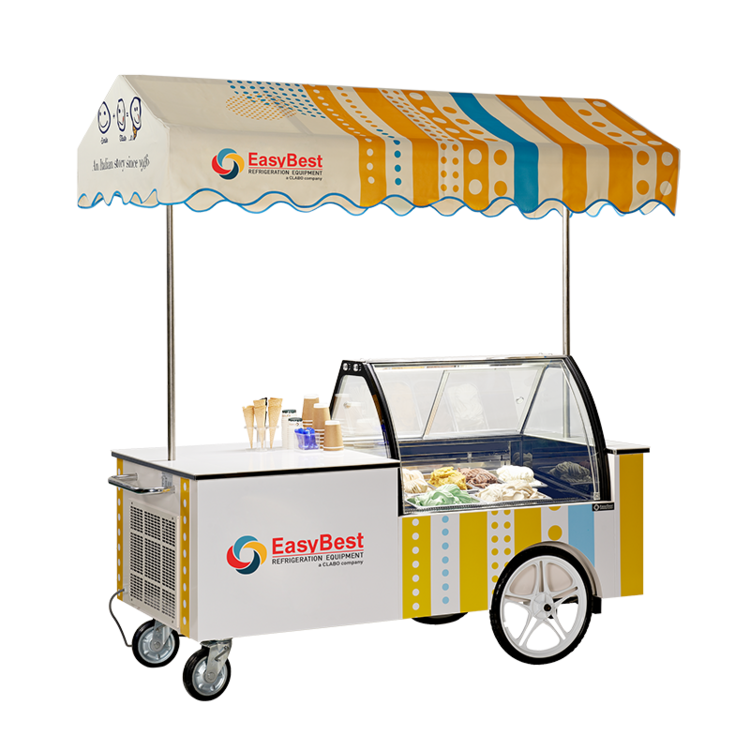 Ice cream display case GELATO CART10