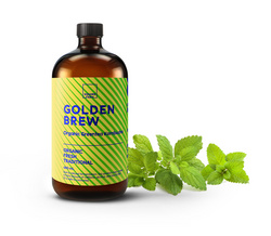 Goldenbrew organic greentea kombucha Lemonbalm