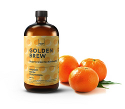 Goldenbrew organic greentea kombucha Tangerina