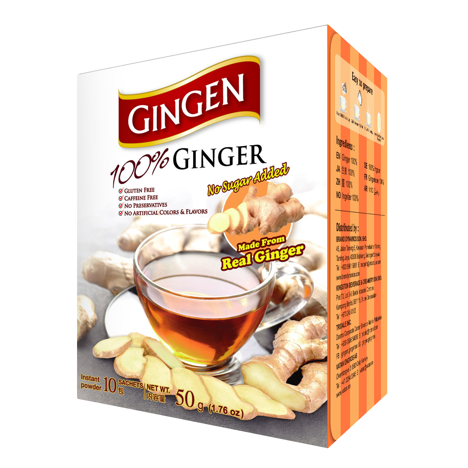 “GINGEN”100% INSTANT GINGER 