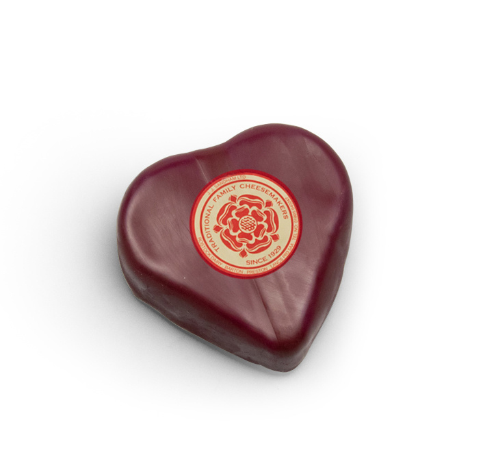 JJ Sandham Heart Shaped Wax Cheddar