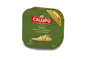 Callipo solid tuna cans in olive oil with Potatoes and Rosemary gr. 80x4