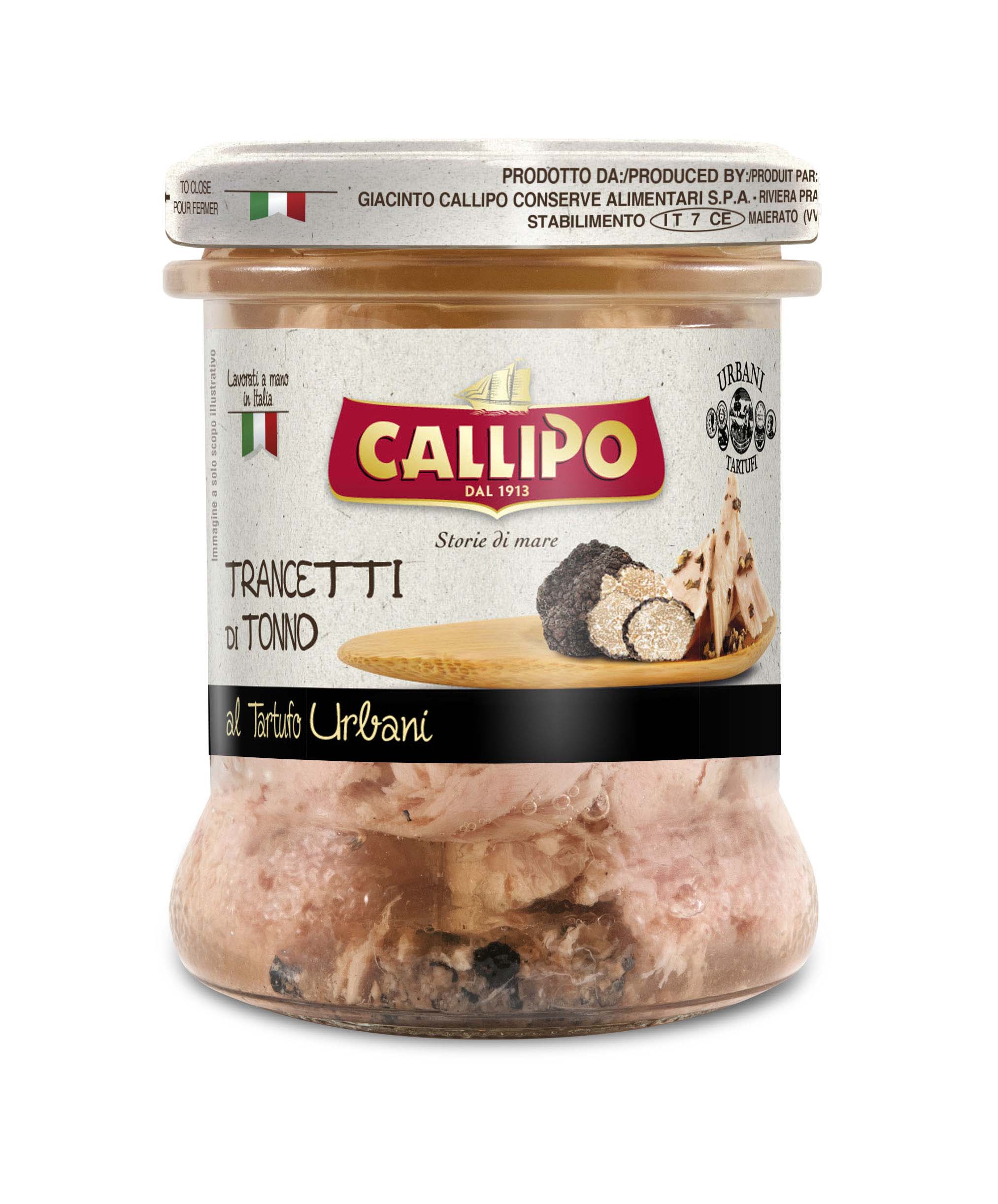 Callipo Trancetti in olive oil with Urbani Truffle from Calabria gr. 170 
