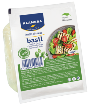 ALAMBRA Cyprus Grilling cheese with Basil