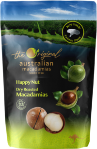 DRY ROASTED HAPPY NUT MACADAMIAS 