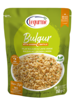 Bulgur with Green Lentils