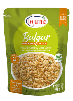 Bulgur with Green Lentils