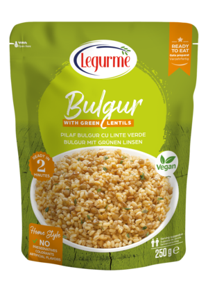 Bulgur with Green Lentils