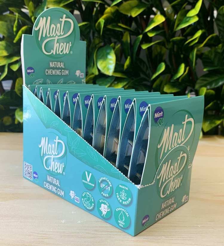 Natural Mastic Chewing Gum Mast Chew Mint 12 x 8 pcs