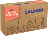 Atlantic salmon in oil with lemon 120g