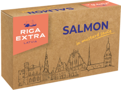 Atlantic salmon in mustard sauce 120g