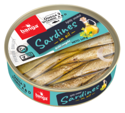 Lightly smoked sardines in oil 160g