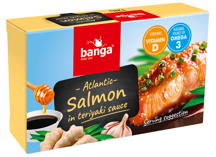 Atlantic salmon in teriyaki sauce 120g