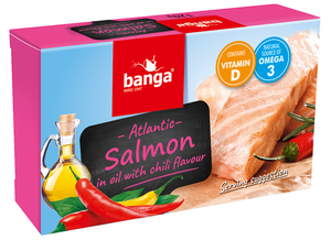Atlantic salmon in oil with chili 120g