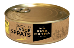 Smoked large sprats in oil 240g