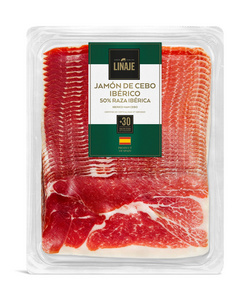 Slices of 50% Ibérico Cebo Ham