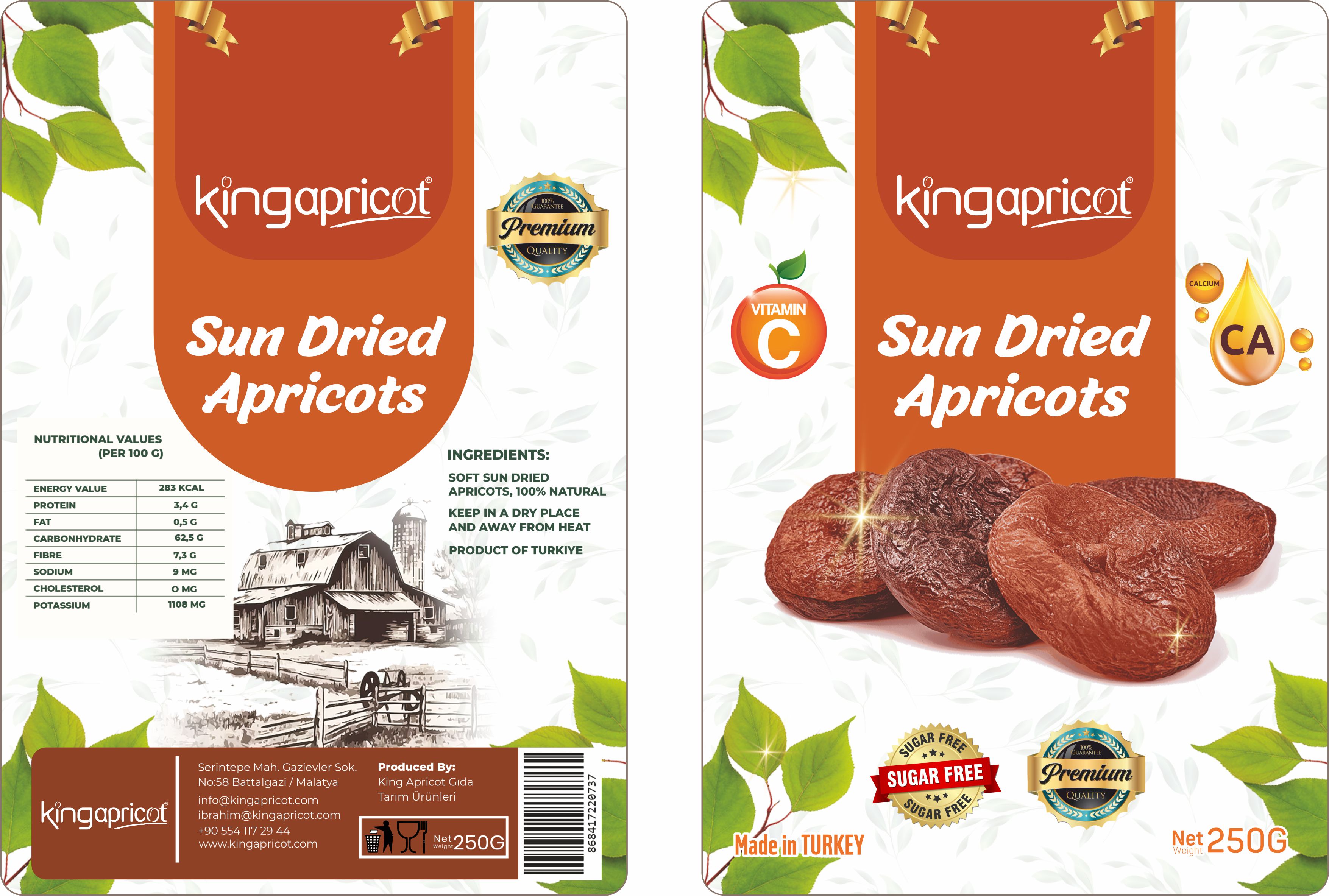 NATURAL DRIED APRICOTS