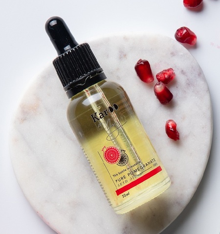 Pomegranate seed oil skin and haircare