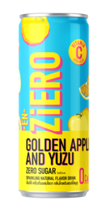 EN-ZiERO Sparkling Beverage - YUZU AND GOLDEN APPLE Flavor