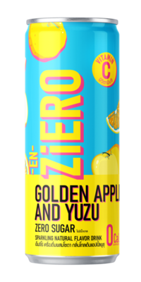 EN-ZiERO Sparkling Beverage - YUZU AND GOLDEN APPLE Flavor