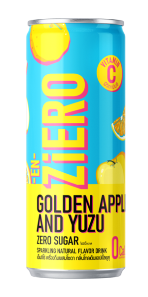 EN-ZiERO Sparkling Beverage - YUZU AND GOLDEN APPLE Flavor