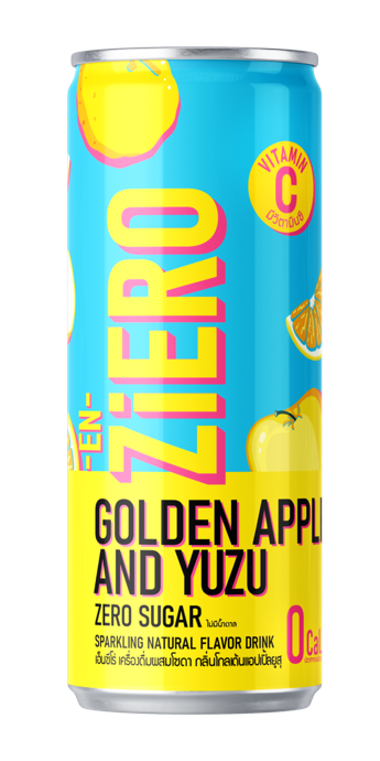 EN-ZiERO Sparkling Beverage - YUZU AND GOLDEN APPLE Flavor