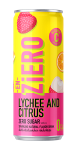 EN-ZiERO Sparkling Beverage - LYCHEE AND CITRUS Flavor