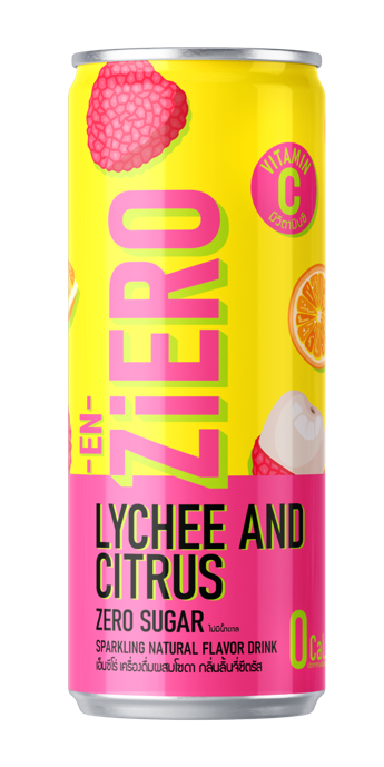 EN-ZiERO Sparkling Beverage - LYCHEE AND CITRUS Flavor