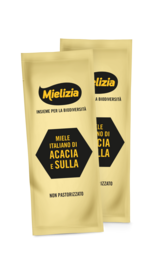 Mielizia single-use honey sachets 5g of Acacia and Sulla honey