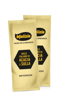 Mielizia single-use honey sachets 5g of Acacia and Sulla honey