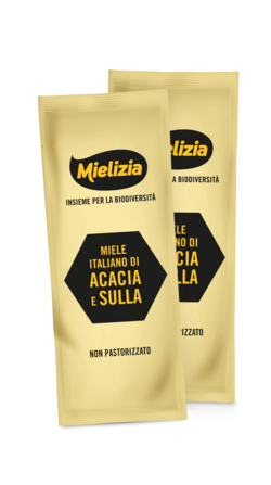 Mielizia single-use honey sachets 5g of Acacia and Sulla honey