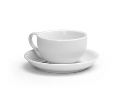 Cappuccino cup with saucer